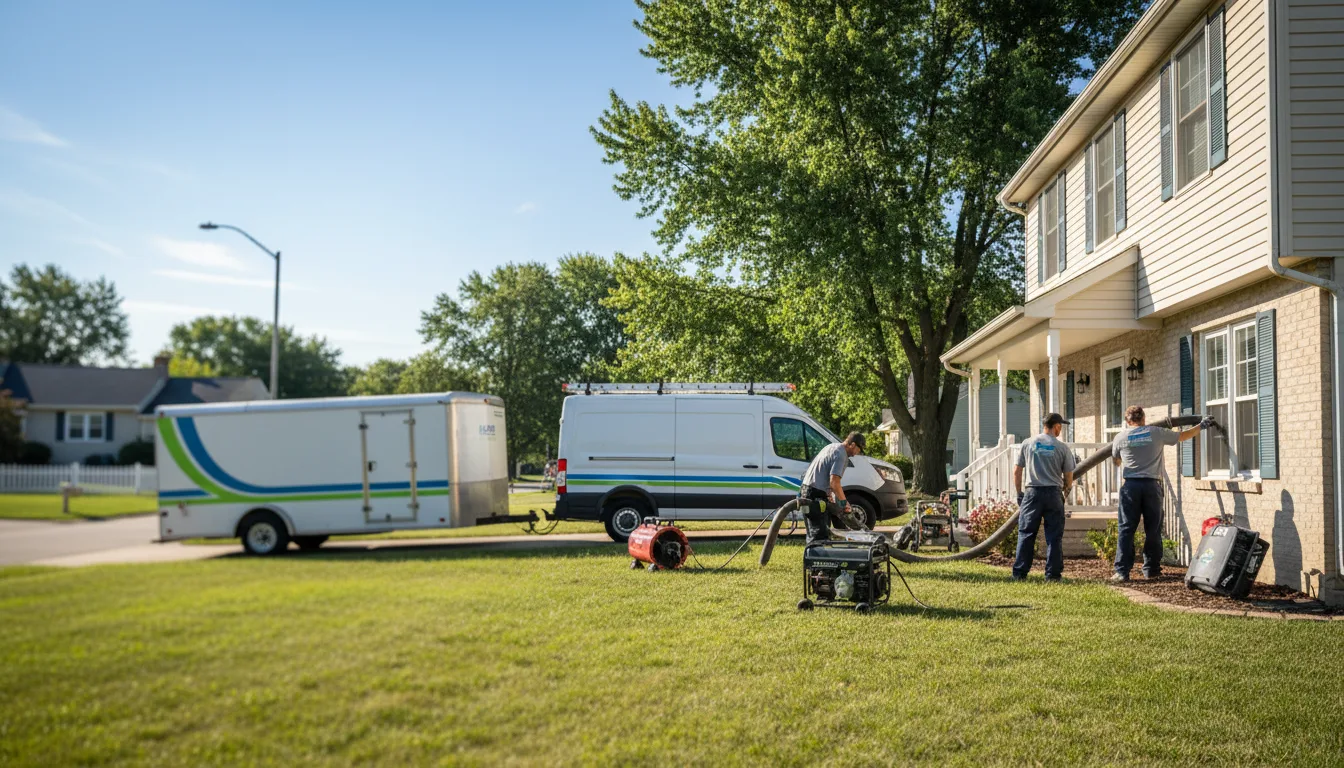 Flooded Basement Restoration And Cleanup With Repair in New Hartford, IA near me